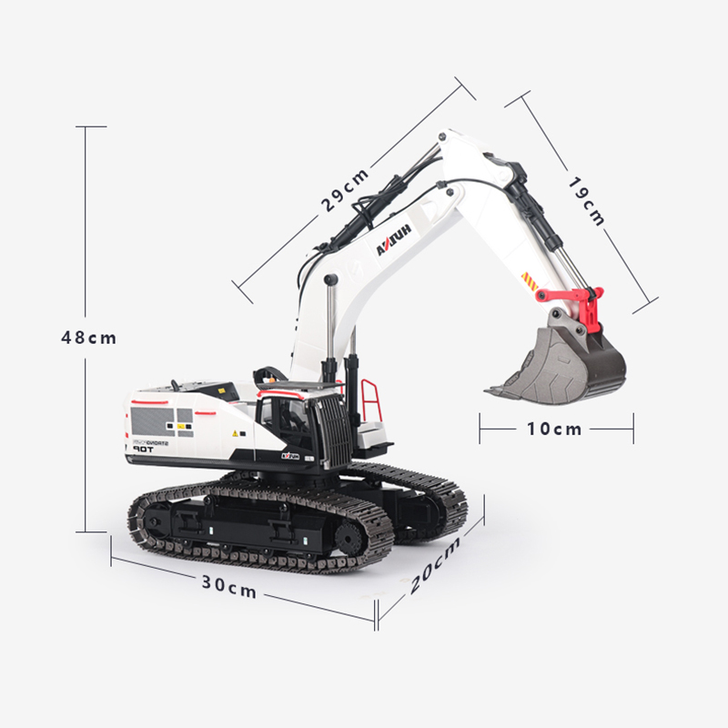 Model Kit Excavator - RC Ekskavatör 1/14 HUINA Metal Kamyon