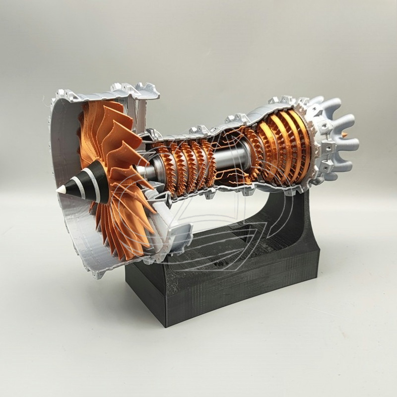 Model Kit Jet Engine - Mini Turbofan Motor Modeli Çalıştırılabilir Jet