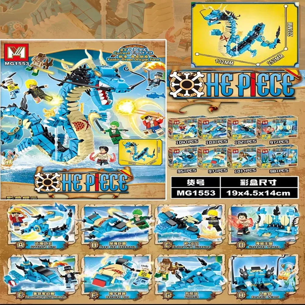 Model Kit Manual - 8in1 Tek Parça Yapı Taşları Mavi