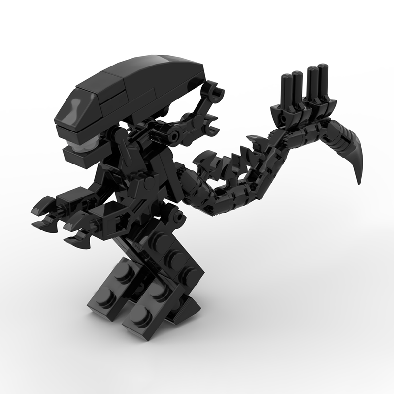 Model Kit Ultron - 49 adet MOC Uzaylılar Xenomorph Minifig