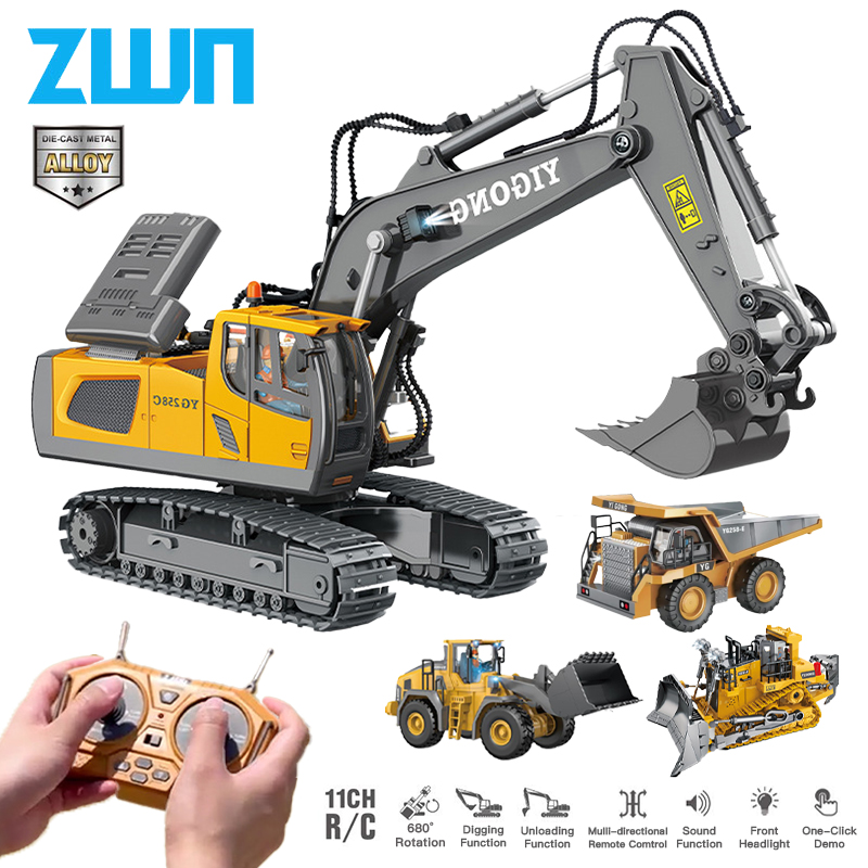 ZWN 2.4G uzaktan kumanda ekska - Model Kit Excavator incelemesi ve fiyatı